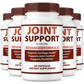 (5 Pack) Joint Support Capsules – Daily Mobility Formula with a Premium Natural Blend to Help Maintain Flexibility, Comfort & Active Motion | Easy-to-Swallow Pills for Everyday Movement (300 Capsules)