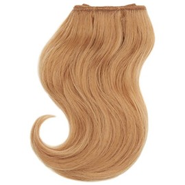 Chear Body Wave 2-in-1 Weft Human Hair Extension with Premium Blend Weave Number 27, Light Auburn 8-Inch