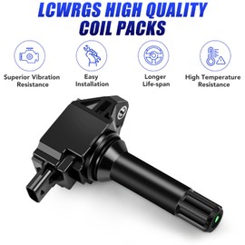 Set of 4 Ignition Coil Pack and Spark Plugs Fits for 2.0 2.5 H4 Subaru Impreza Crosstrek Legacy Forester Outback 2013 2014 2015 2.0L 2.5L Replaces# UF710 UF724