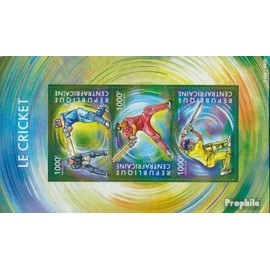 Central African Republic 5493-5495 Sheetlet (complete. issue) unmounted mint/never hinged ** MNH 2015 Cricket (Stamps for collectors) Ball games without football (basketball/handball/baseball …)