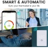MAXKOSKO WiFi Smart Thermostat with Touchscreen LED Display 120V/240V