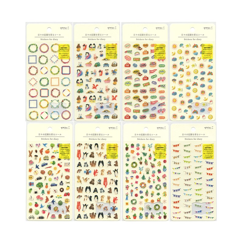 Daily Record Sticker [Frame Pattern] Notebook Decor 82570006