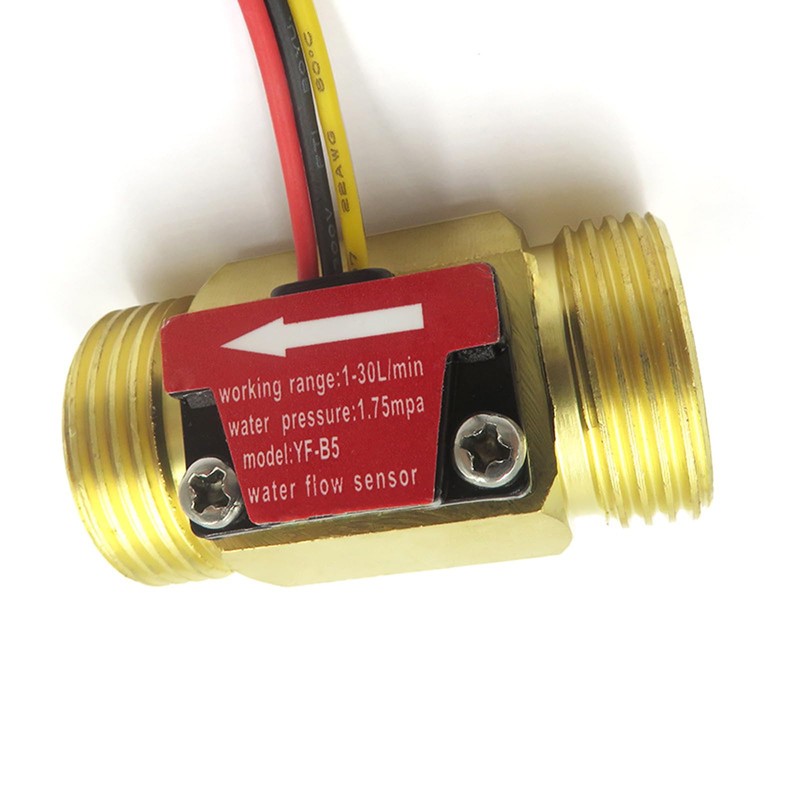 GREDIA G3/4" Male Thread Brass Water Flow Sensor Switch Hall