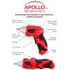 Apollo Tools 135 Piece Household Tool Set with Pivoting Dual-Angle