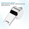 VAEIORP 4 Pcs Whistle Stainless Steel Sports Whistles Max 120