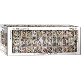 EuroGraphics La Capilla Sixtina, Michelangelo - Rompecabezas Panorámico (1000 Piezas)
