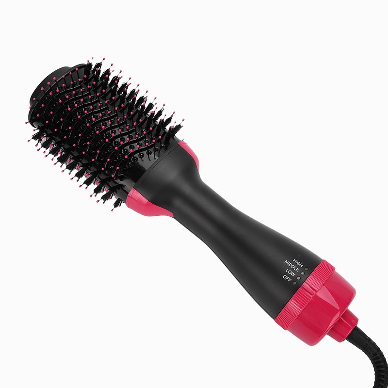 MultiFunctional Hair Dryer Blowing Comb Adjustable Hair Straightening Curler Styling