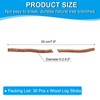 PATIKIL 36 Pcs 20cm Wood Log Sticks, 0.2-0.5 inch in