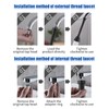 WSADZXC77 360° Rotating Tap Head Extension Splashproof Kitchen Tap Sprayer