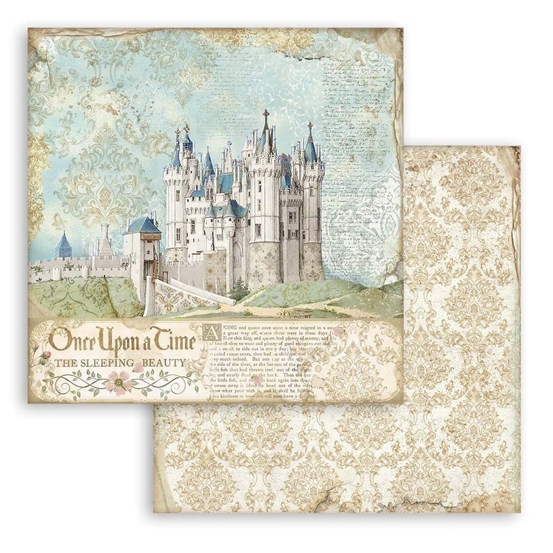 Stamperia International Scrapbooking Pad-Double Face-Sleeping Beauty, Various, 12 x 12