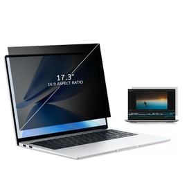 MOBDIK 17.3 Inch Laptop Privacy Screen Filter for 16:9 Aspect Ratio, Anti-Glare, Anti-Spy, UV Blocking - 1 Pack