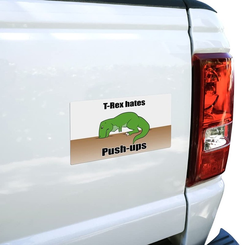 GRAPHICS & MORE T-Rex Hates Push-Ups Tyrannosaurus Dinosaur Automotive Car