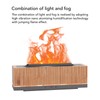 Flame Aroma Diffuser 200ml Woodgrain Model Nano Atomized Humidification Flame