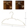 Super Light and Fashion Hangers Gold Color 5 Pieces Metal