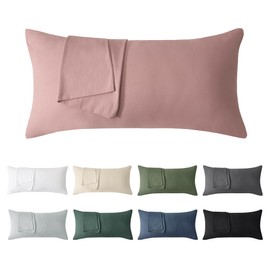 Jellymoni Cushion Cover 50 x 70 cm Cotton Set of 2 Beige Oeko-Tex 100% Washed Cotton Pillowcase with Hidden Zip Soft 2 Piece Cushion Covers for Cushions 50 x 70 cm