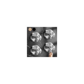 4PCS 2024 New Suction Cup Hooks for Shower,Luxe Hold No-Drill Stainless Waterproof Suction Cup Hooks for Hanging up to 15lbs,Shower Hooks for Inside Shower for Bathroom,Mounting on Glass Doors-Silver