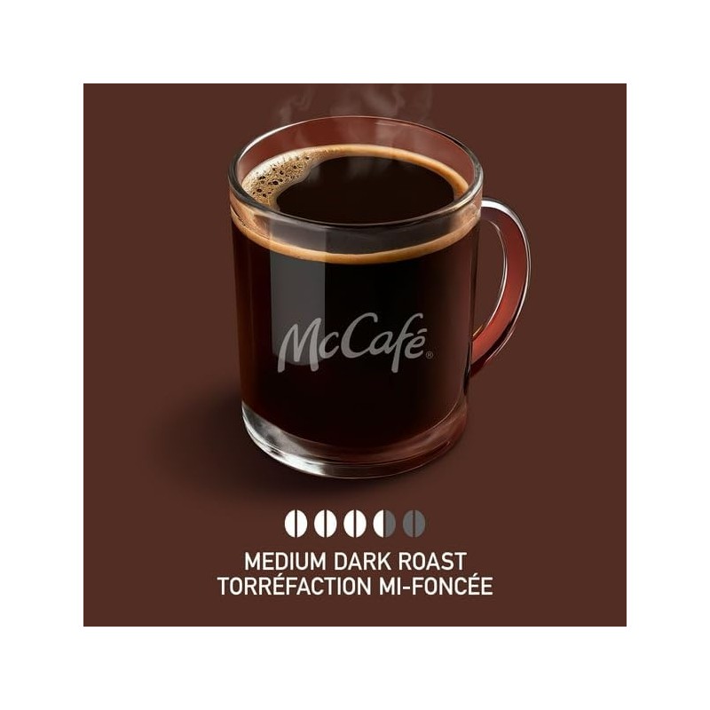 McCafe Premium Medium Dark Roast Ground Coffee, 340g, Can Be