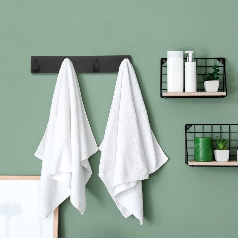 HARFINGTON Self Adhesive Hook Waterproof Stainless Steel Coat Shower Robe
