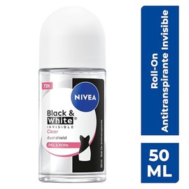 NIVEA Desodorante Antimanchas para Mujer, Invisible Clear (50 ml), Fórmula anti manchas, anti olor, anti sudor, anti irritación y anti residuos 72 hor