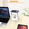 Power Strip with USB, 7 Sockets Distribution Socket with 5