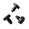 3Pcs Rubber Cue Butt Protectors, Black Pool Cue Stick Rubber