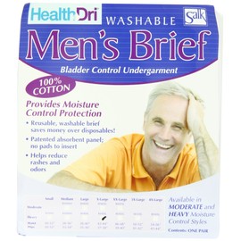Salkorporated Healthdri Men's Heavy Cotton Brief, X-Large, 0.3 Pound