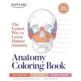 Anatomy Coloring Book with 450+ Realistic Medical Illustrations with Quizzes for Each