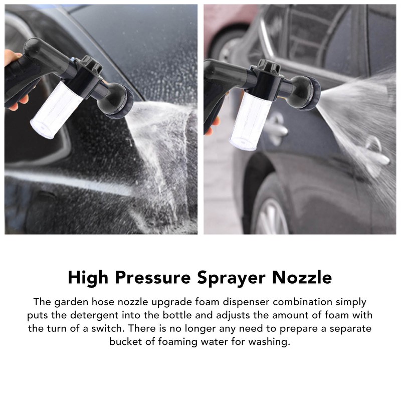 Car Wash Nozzle High Pressure Garden Water Hose Nozzle Foam