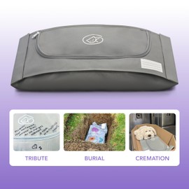 EUTHABAG® XSmall < 2lb. The Original Dignified Pet Body Bag Tribute Kit - for Burial and Cremation. Eco Friendly. Customizable with Your own Words. Suitable for Hamster, Birds and Small Animals.