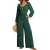 Dokotoo Jumpsuit for Womens Dressy Long Sleeve 2025 Elastic Waisted