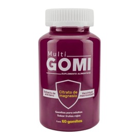 Gomitas Multivitamínicas con Citrato de Magnesio, Extracto de Arándano y Vaccinium Macrocarpen, Sabor Frutos Rojos, 60 Gomitas para Adultos