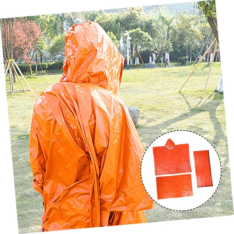 KOMBIUDA 1set Emergency Sleeping Thermal Survival Sleeping Bag and Tent