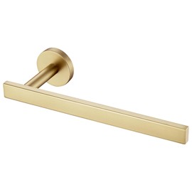 AONEON Hand Towel Rings Bathroom Towel Holder Modern Small Bath Towel Bars Stainless Steel Wall Mounted Brushed Gold AN3001GD