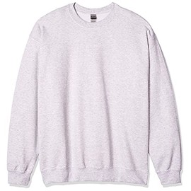 Gildan Men's Fleece Crewneck -Sweatshirt Style G18000, Ash Grey, Small