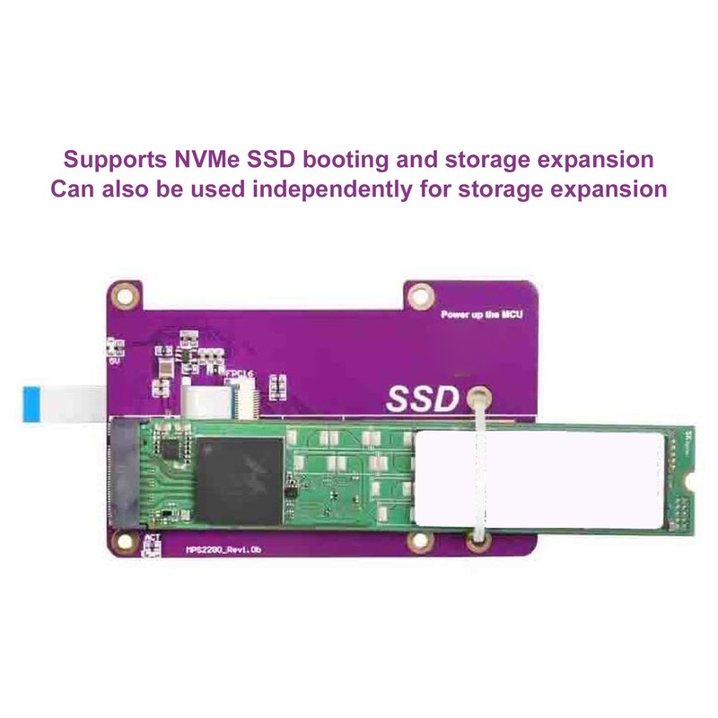 for RPi 5 Expansion Board Professional Supports Gen3 PCIE to