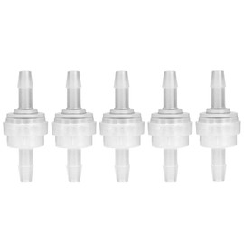 Plastic Disposable Check Valve Anti Ozone Water Shut-off Valve for Water Treatment (5 mm) Pack of 5, Default