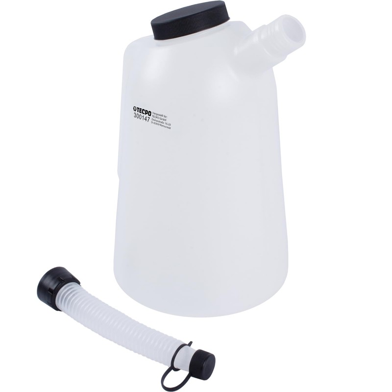 TECPO Oil Can with Flexible Spout and Lid 3L