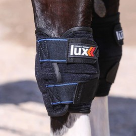 Lux Ceramic Therapy Knee Wraps for Horses | Size Large | Infrared Therapy for Knee | Prevents & Treats Injuries | Reduces Inflammation & Arthritis | Increases Flexibility | Secure & Comfortable Fit