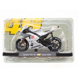 OPO 10 - The Doctor Valentino Rossi #46 1/18 Motorcycle Reproduction Compatible with Yamaha YZR-M1 - Estoril 2009 - VR022
