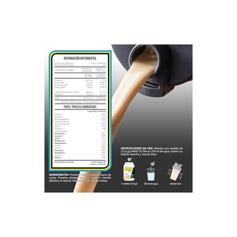 Bhp Nutrition Whey Ultra Lbs Proteína Suero Vainilla
