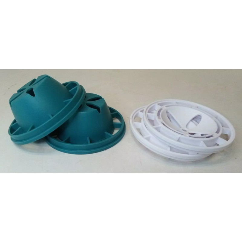 Kitchen HQ 2pack Egg Scrambler and Boiler Bowls- Teal