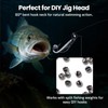 FishTrip 60 Degree Jig Hooks, Long Shank Aberdeen Hooks for