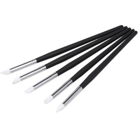 Angzhili 5Pcs/Set Dental Silicone Brush Pens for Resin Shaping and Trimmer,Dental Whitening Carving Pen Set