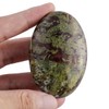 Nupuyai Dragon Bloodstone Palm Worry Stone for Therapy, Oval Pocket