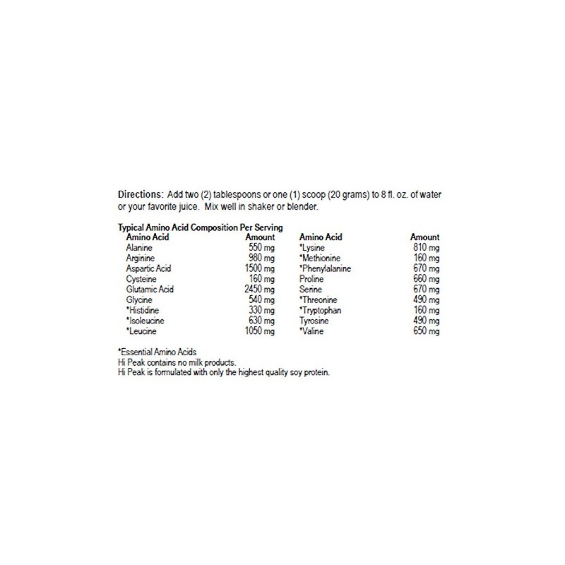 Dialyvite - Hi-Peak Instant Soy Protein Mix - 260 Grams