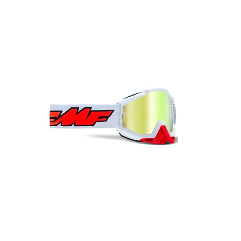 PRORACER FMF Powercore Motocross Goggles for Motorcycle Pit Bike (White