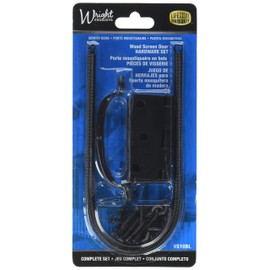 Wright Products VS10BL Screen Door Hardware Set, Black