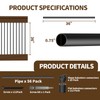 HYPERGIANT 56 Pack 36" Aluminum Deck Balusters,3/4" Round Deck Railing