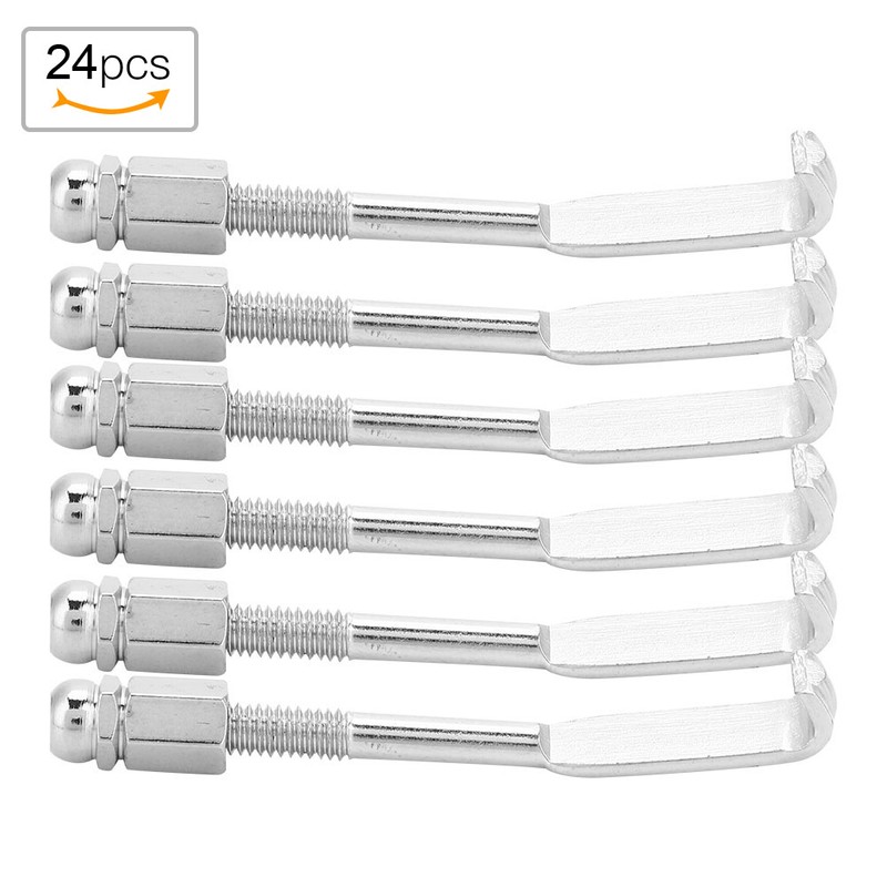 24pcs 5.4-6.4cm Length Adjustable Banjo Hooks Parts Accessory