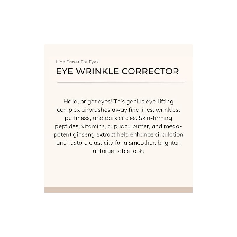 Le Mieux Eye Wrinkle CorrectorPowerful dermal fibroblast activators result in